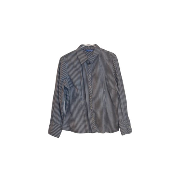 Dockers Stain Defender Retro Long Sleeve Button Down Women Shirt 1X - Picture 7 of 9